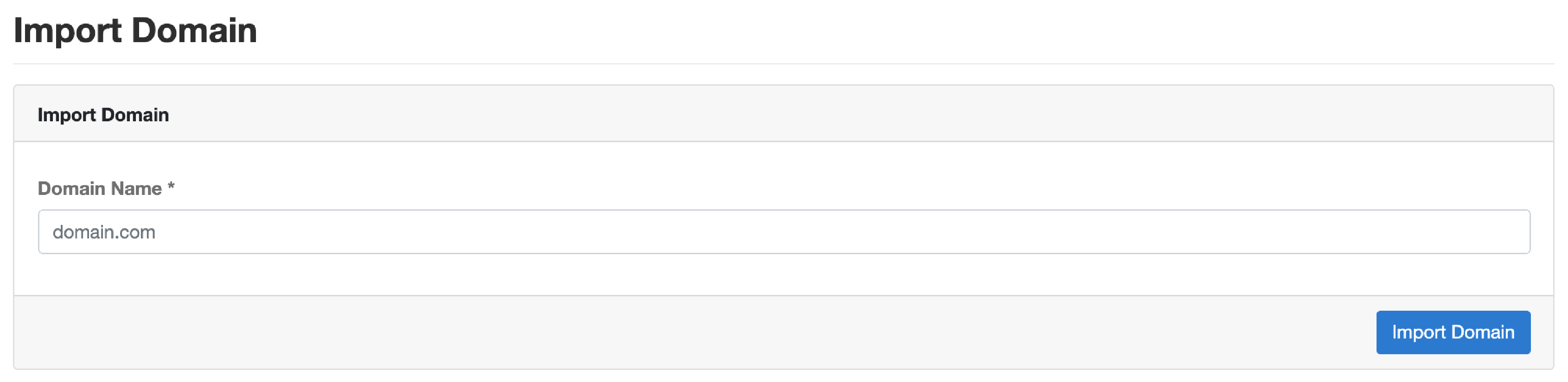 Import Domains via CloudPanel