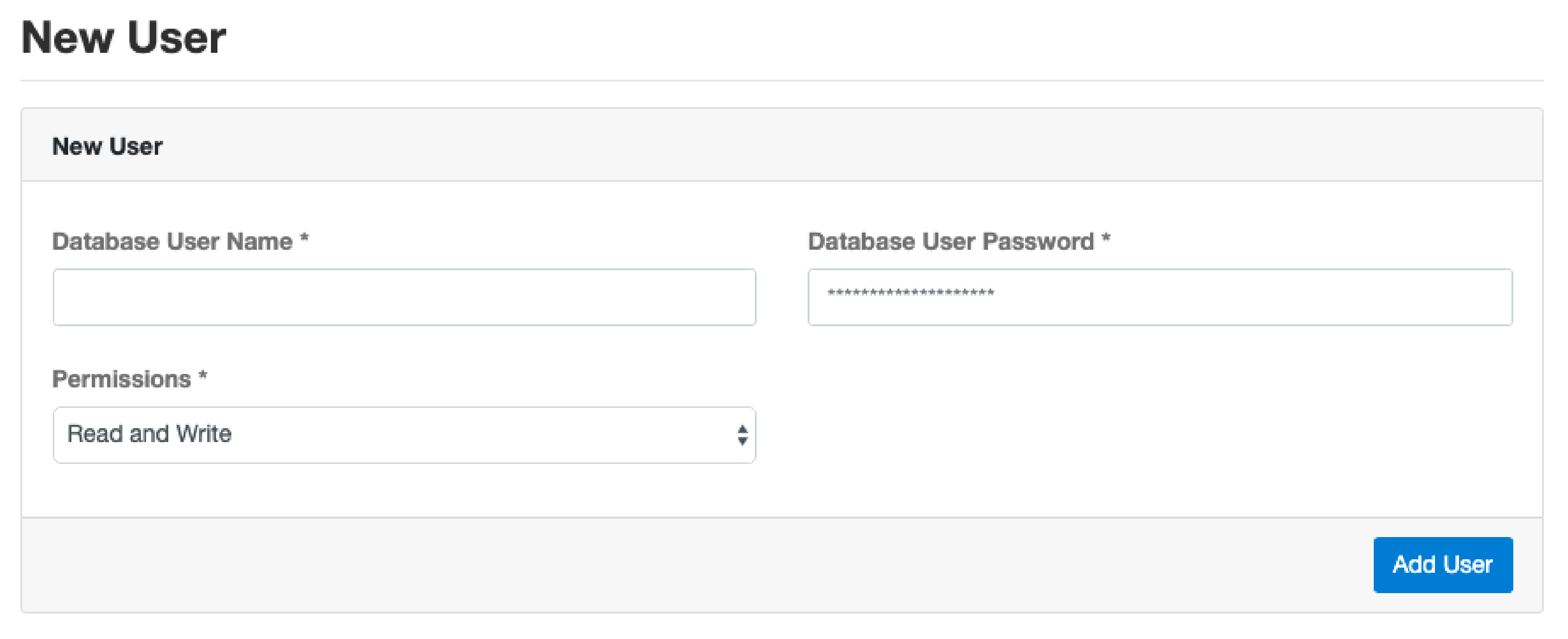 CloudPanel Database Management