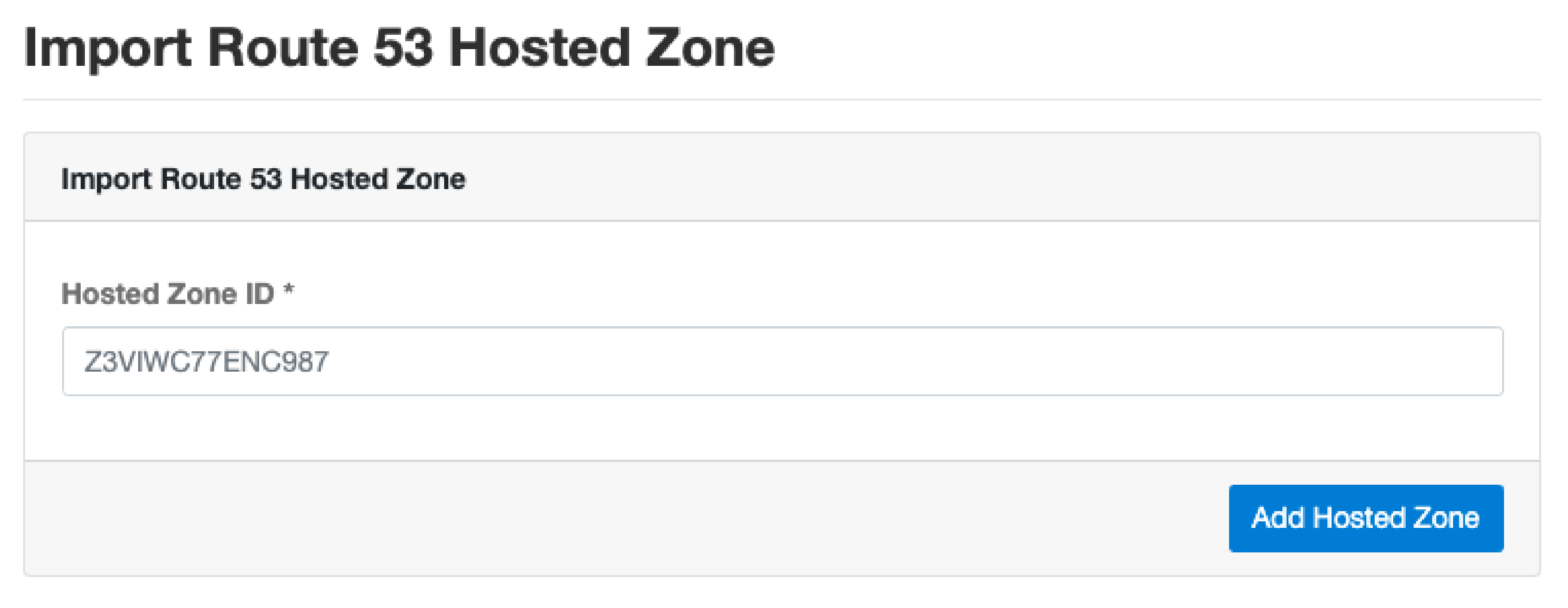 Import Route 53 Hosted Zone on CloudPanel