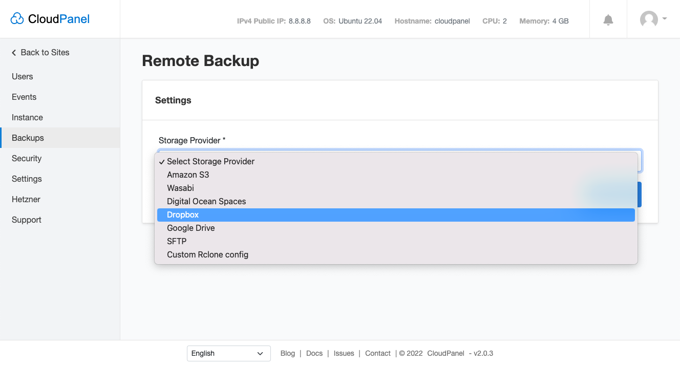 Release Highlights for CloudPanel 2.0.3