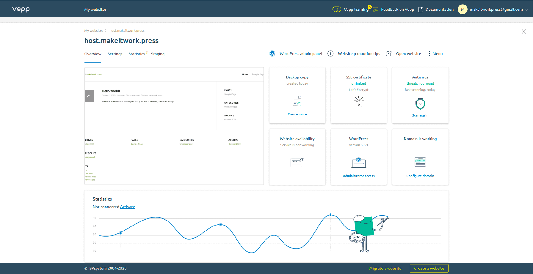 Vepp Dashboard for Professional VPS Management