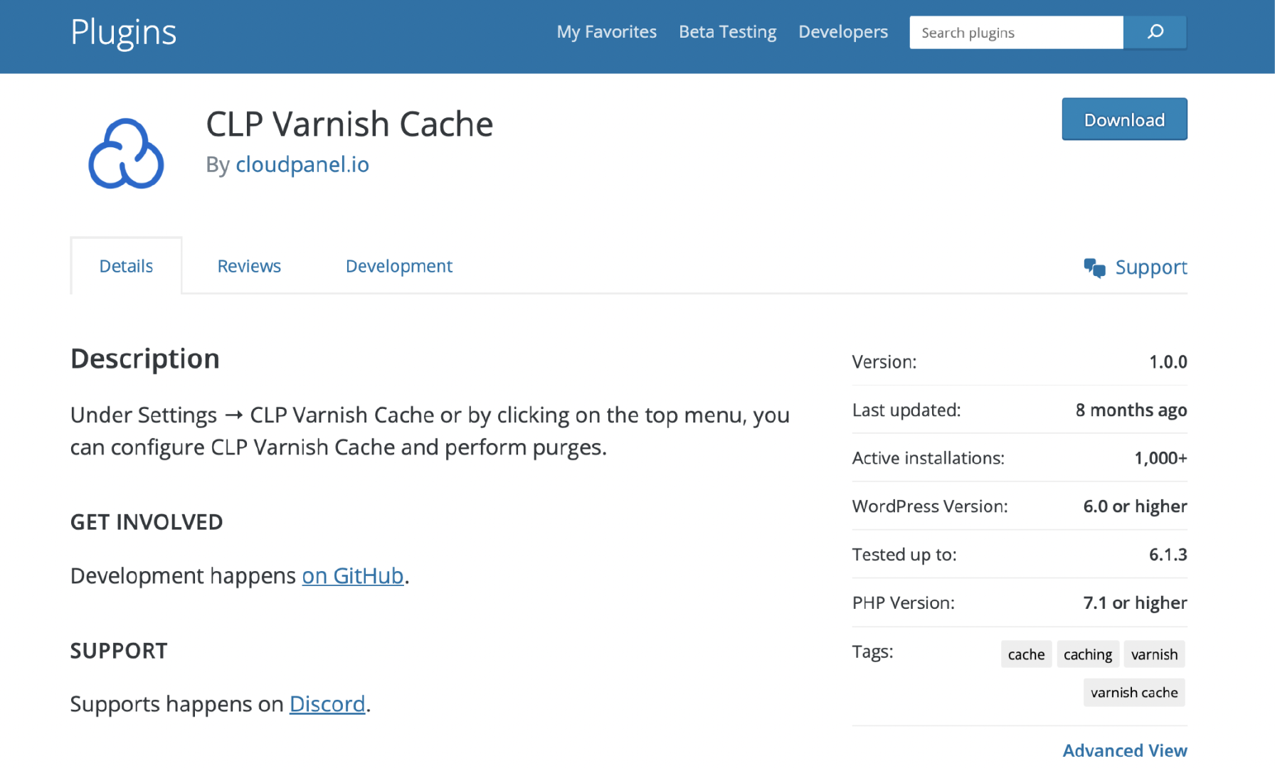 CLP Varnish Cache Plugin overview to manage and purge Varnish cache
