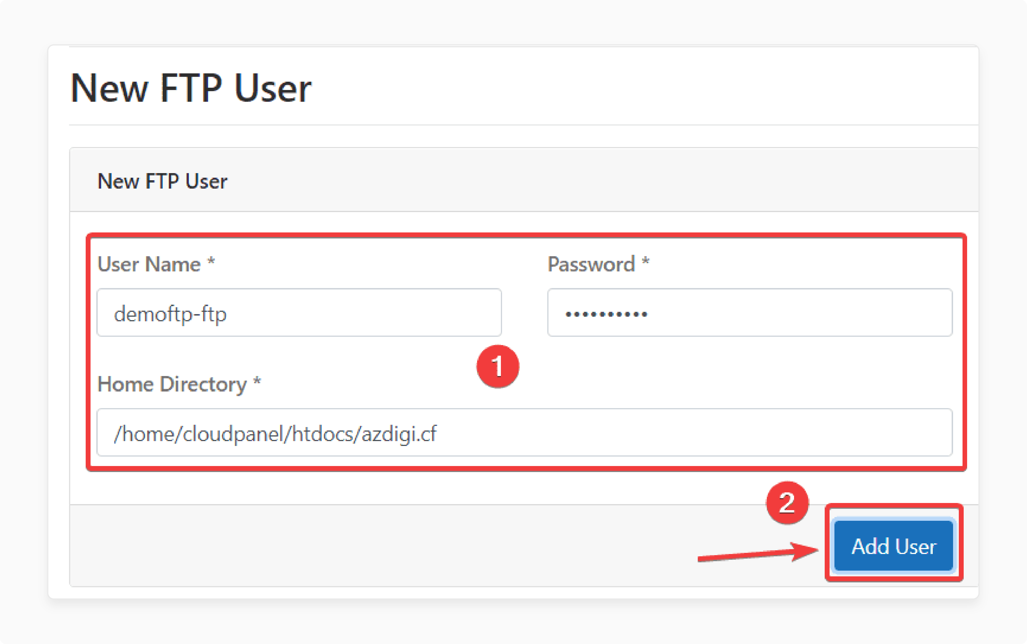 configuring a firewall rule in cloudpanel to secure ftp connections