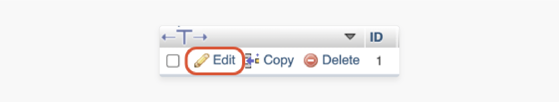 Selected row for a specific user