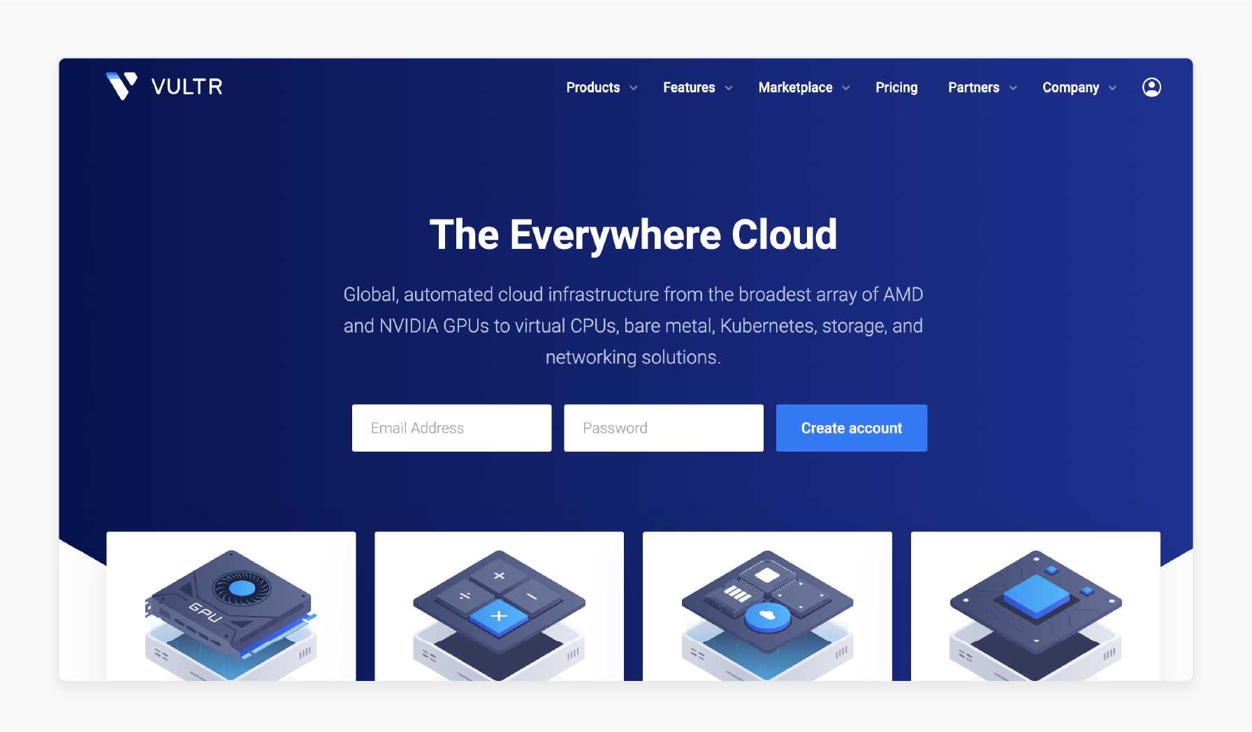 Vultr VPS featuring global data centers and one-click CloudPanel installation for scalable WordPress hosting