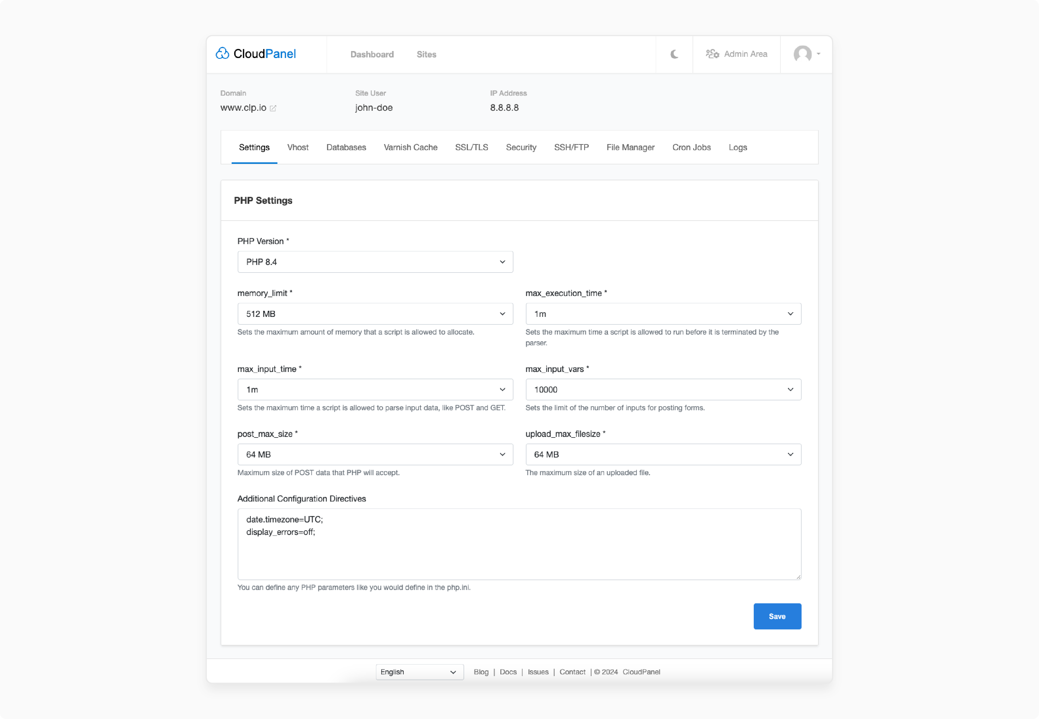 Using CloudPanel