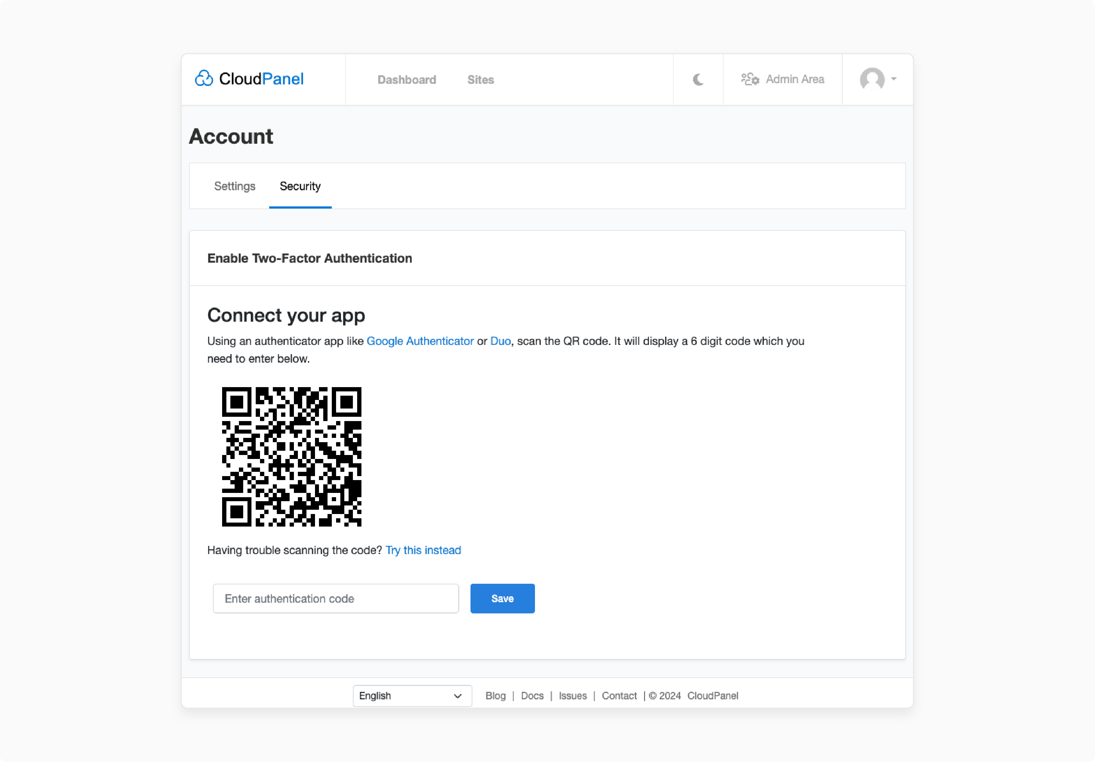Use 2FA for better security