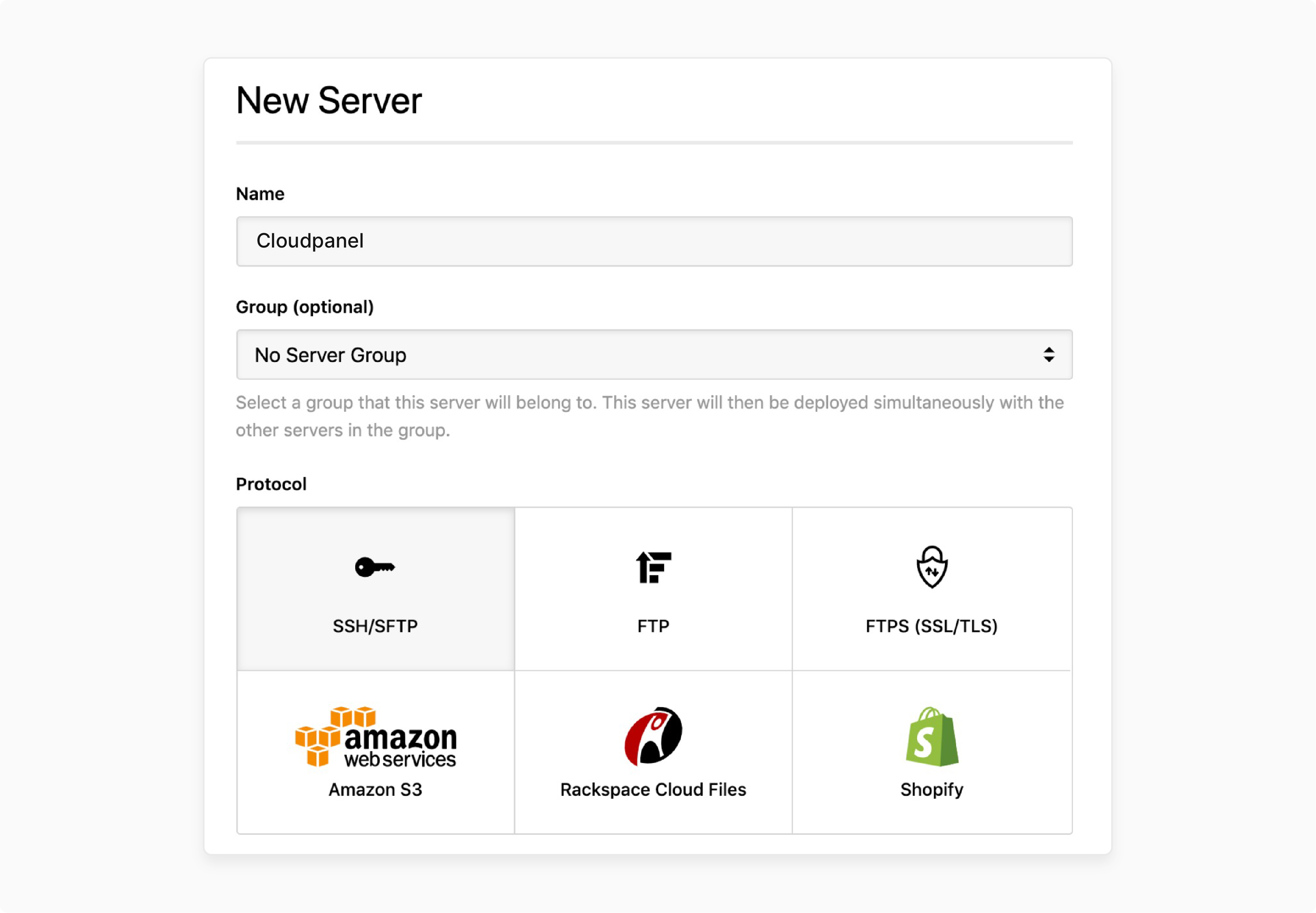 set up automatic deployment triggers from the master branch to cloudpanel hosting using deployhq