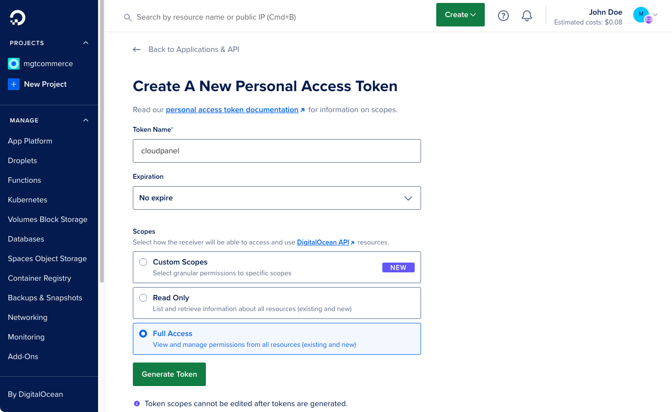 Generate Token