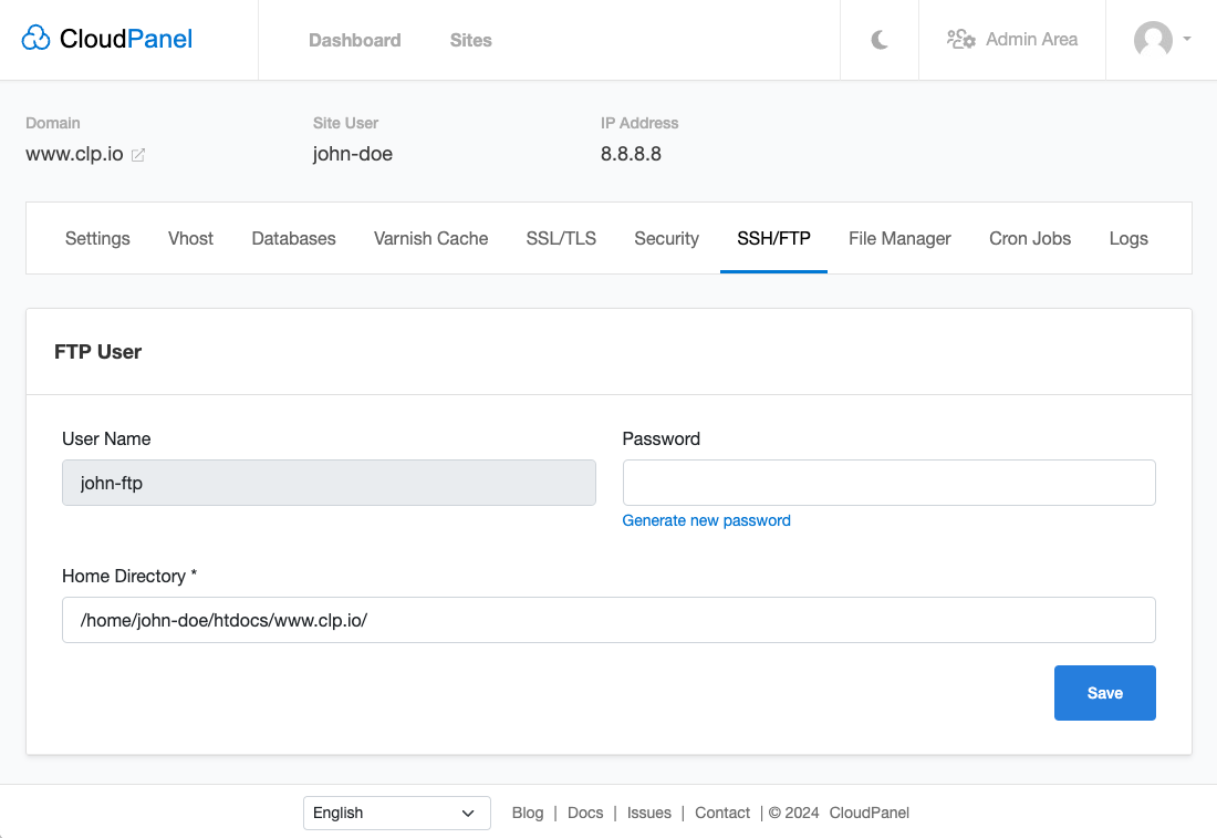 Change SSH User Password