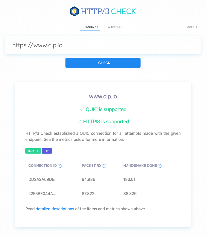 HTTP3 Check HTTP3 Check