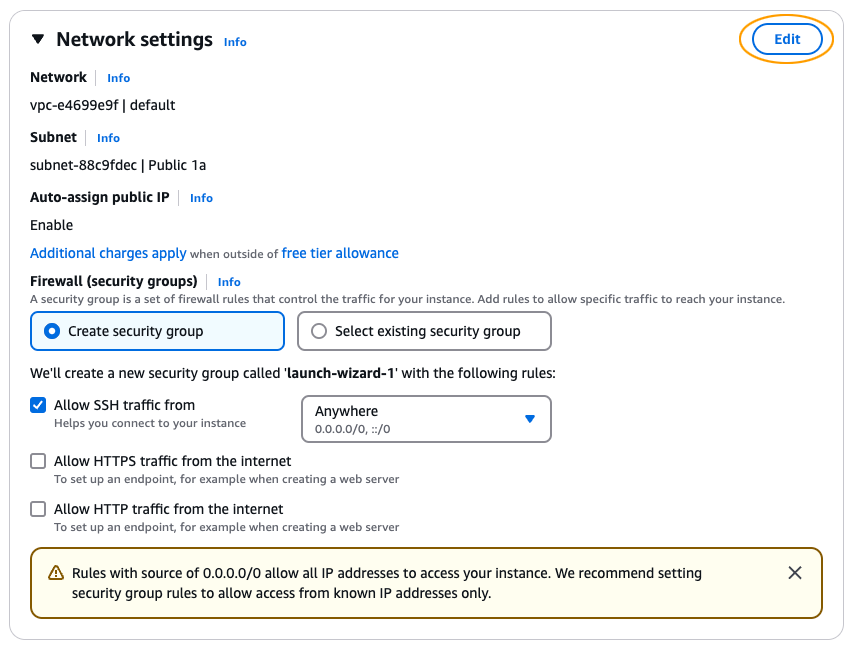 Edit Network Settings