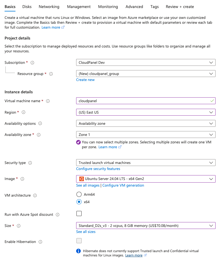 Instance Details