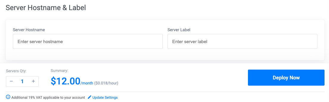 Server Settings