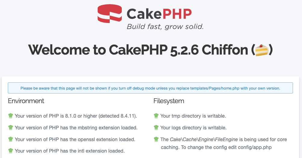 Welcome to CakePHP