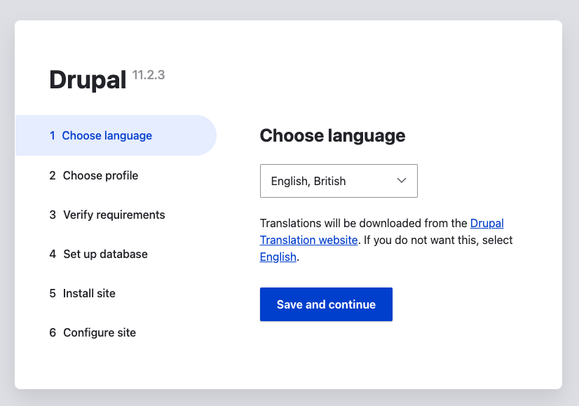 Drupal Installer